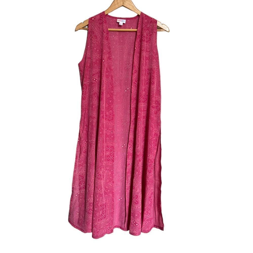 LuLaRoe Joy Vest Pink Size Small NWT